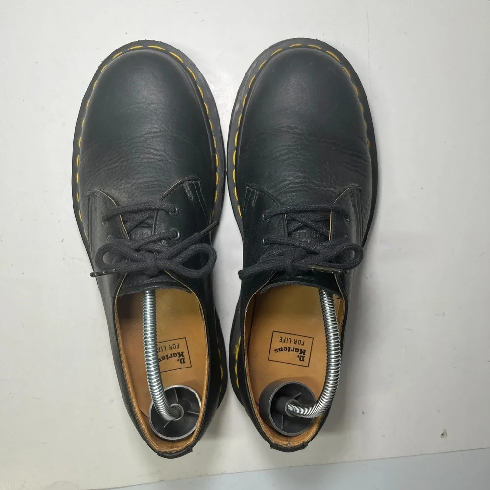 Dr. Martens 1461 For Life Men's 7 Black Leather Oxford Slip Resistant AW004
